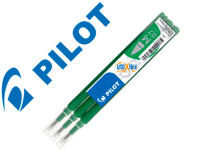 PILOT - Recambio boligrafo frixion ball verde caja de 3 unidades (Ref. NRFXV)