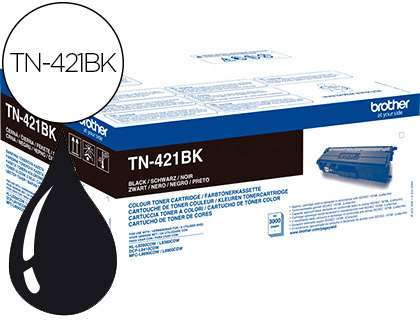 BROTHER - Toner tn-421 para dcp-l8410 cdn / 8410 cdw / hl-l8260 cdw / mfc-l8360 cdw / 8690 cdw / 8900 cdw negro (Ref. TN421BK)