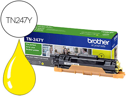 BROTHER - Toner tn247y dcp-l3510cdw / hl-l3270cdw / mfc-l3710cw amarillo 2300 paginas (Ref. TN247Y)