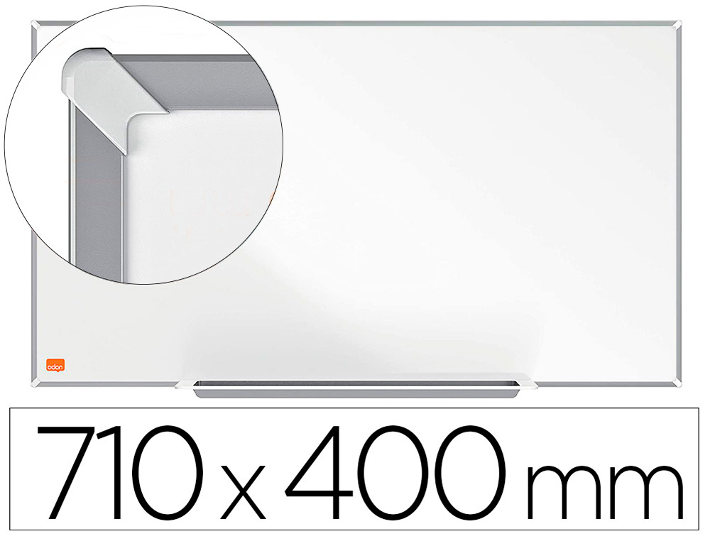 NOBO - Pizarra blanca ip pro 32\&quot; acero vitrificado magnetico 710x400 mm (Ref. 1915248)