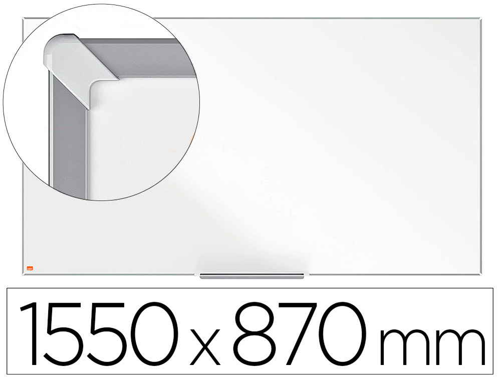 NOBO - Pizarra blanca ip pro 70\&quot; lacada magnetica 1550x870 mm (Ref. 1915256)