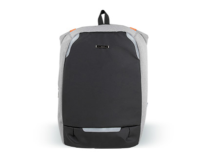 Q-CONNECT - Mochila para portatil 18\&quot; negra / gris poliester impermeable 460x170x310 mm (Ref. KF17990)