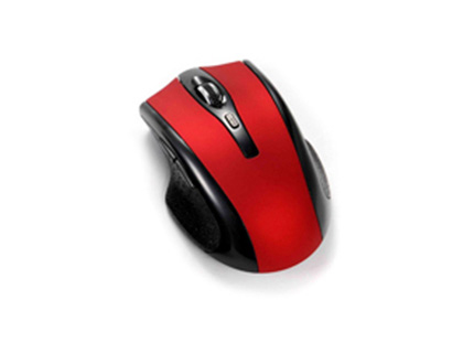 Q-CONNECT - Raton optico inalambrico 1000 dpi receptor usb 2,4 ghz rojo (Ref. KF18068)