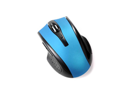 Q-CONNECT - Raton optico inalambrico 1000 dpi receptor usb 2,4 ghz azul (Ref. KF18069)