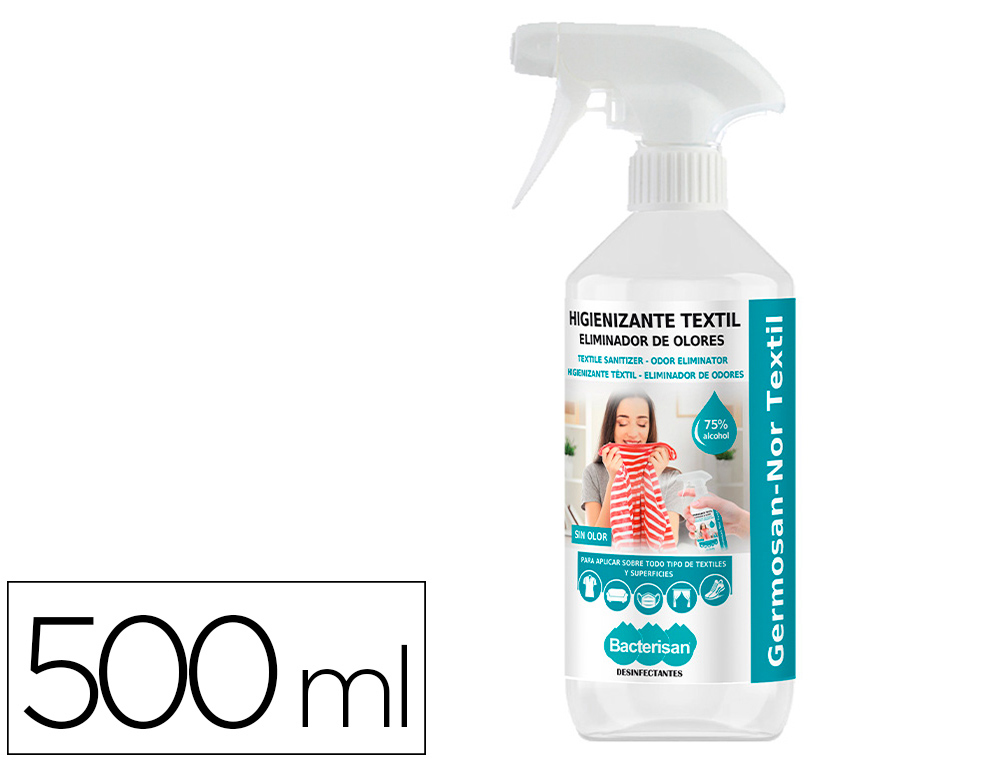Desinfectante bacterisan germosan-nor bp7 virucida para textil bote pulverizador de 500 ml (Ref. 5012GD029863)