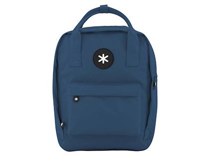 ANTARTIK - Cartera mochila 2 asas y bolsillos exteriores azul marino 300x115x390 mm (Ref. ME15)