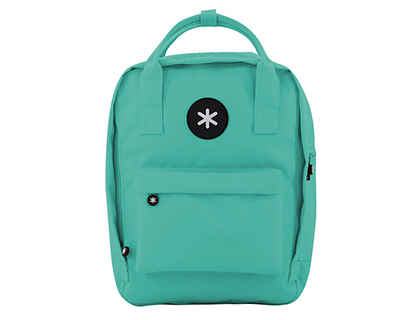 ANTARTIK - Cartera mochila 2 asas y bolsillos exteriores menta 300x115x390 mm (Ref. ME17)