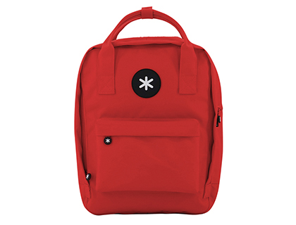ANTARTIK - Cartera mochila 2 asas y bolsillos exteriores rojo 300x115x390 mm (Ref. ME23)