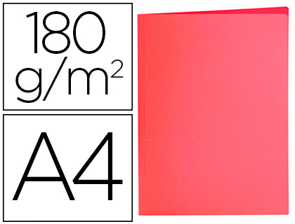 LIDERPAPEL - Subcarpeta A4 rojo pastel 180g/m2 (Ref. SC31)