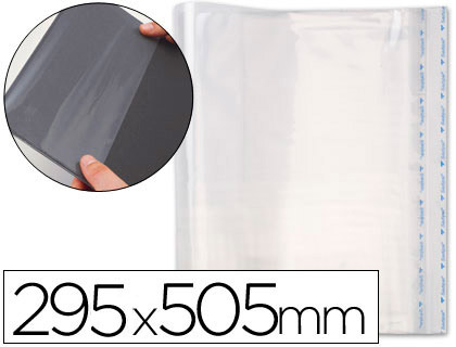 SADIPAL - Forralibro pp ajustable adhesivo 295x550 mm (Ref. 01199)