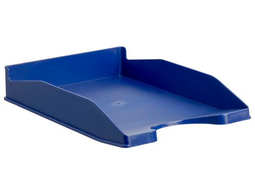 ARCHIVO 2000 - Bandeja sobremesa antimicrobiana sanitized plastico azul apilable 3 posiciones para formatos din (Ref. 742AM AZ)