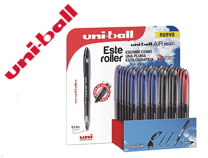 UNI-BALL - UNIBALL - Boligrafo roller air uba-188-m 0,5 mm tinta liquida 3d expositor de 36 unidades (Ref. 182634484)