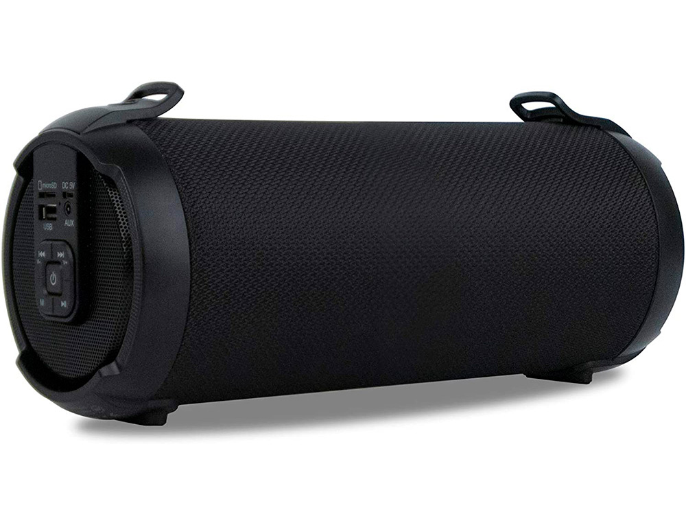 NGS - Altavoz bluetooth roller tempo portatil de 20w compatible con tecnologia tws usb sd aux in autonomia 7 (Ref. ROLLERTEMPOBLACK)