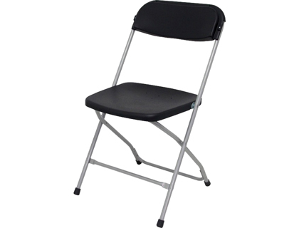 PIQUERAS Y CRESPO - Silla pyc conferencia plegable estructura aluminio asiento y respaldo polipropileno 800x460x460 mm negra (Ref. PACK5314NE)