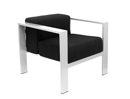 PIQUERAS Y CRESPO - Sillon pyc espera con brazos una plaza negro 640x700x700 mm (Ref. 52BALI840)