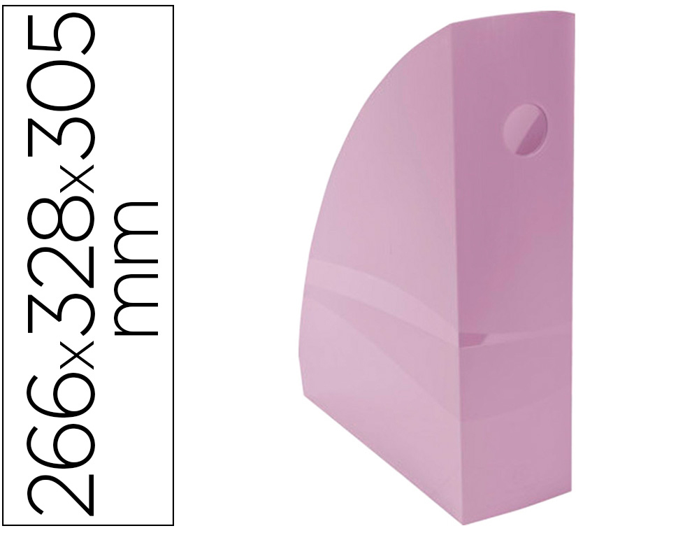 EXACOMPTA - Revistero aquarel mag-cube malva pastel 266x328x305 mm (Ref. 18264D)