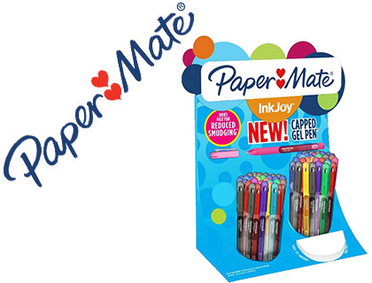 PAPER MATE - PAPERMATE - Boligrafo inkjoy gel 600 expositor de 60 unidades colores surtidos (Ref. 2036161)
