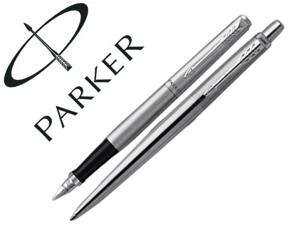 PARKER - Juego duo jotter acero ct boligrafo + pluma (Ref. 2093258)