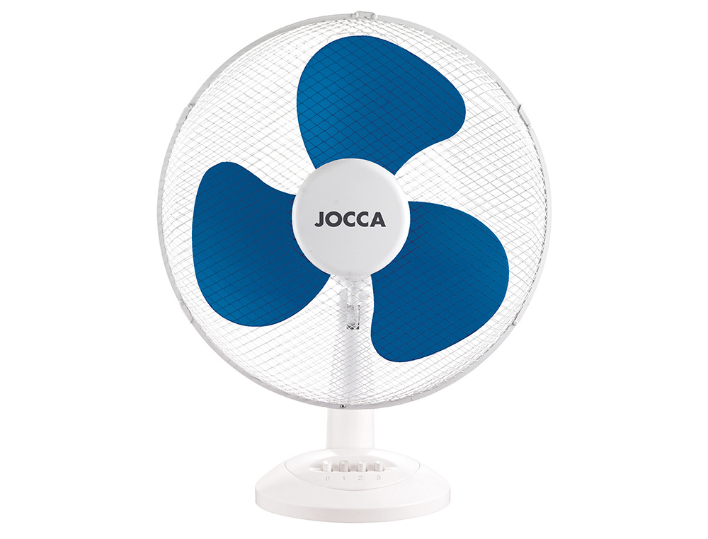 JOCCA - Ventilador de sobremesa 3 velocidades 40 w sistema oscilacion y cabezal basculante diametro 300 mm (Ref. 1468)