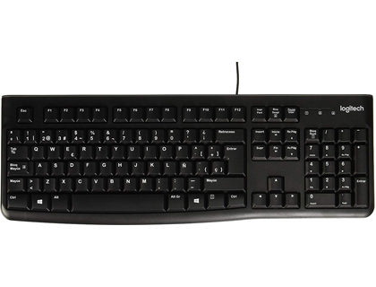 LOGITECH - Teclado k120 usb 2.0 con cable negro (Ref. 920-002518)
