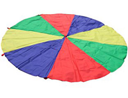 AMAYA - Paracaidas de nylon con 20 asas colores del parchis 6 m (Ref. 439110)