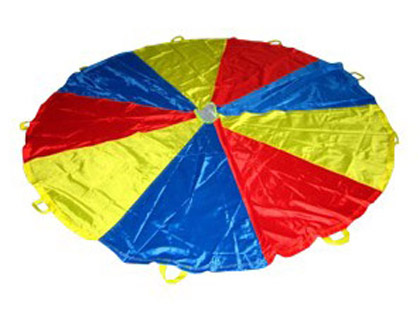 AMAYA - Paracaidas de nylon con 12 asas colores del parchis 3,50 m (Ref. 439100)