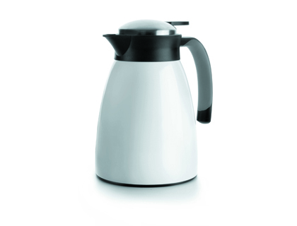 LACOR - Jarra servidor termo interior acero inoxidable color blanco 1l (Ref. 62483)