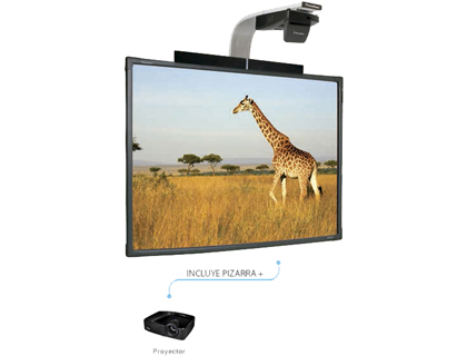 PROMETHEAN - Pizarra interactiva abt78d con proyector optoma s321 y soporte (Ref. PACK ABT78D BASICO)