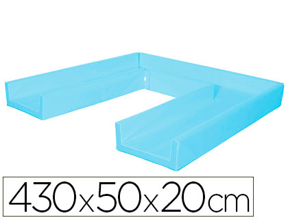 SUMO DIDACTIC - Circuito modular de gateo 430x50x20 cm celeste (Ref. 448 C)