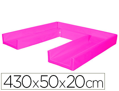 SUMO DIDACTIC - Circuito modular de gateo 430x50x20 cm fucsia (Ref. 448 F)