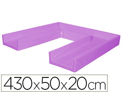 SUMO DIDACTIC - Circuito modular de gateo 430x50x20 cm lila (Ref. 448 L)