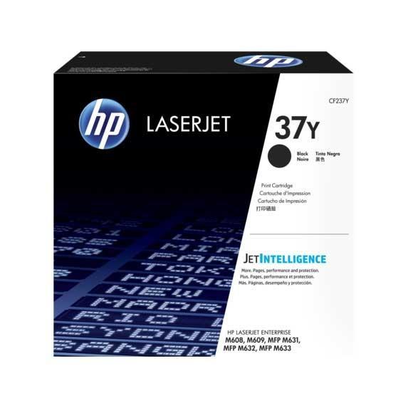 HP - TONER NEGRO LASERJET CON JETINTELLIGENCE M608N/DN/X - Nº 37Y XXL CAPACIDAD SUPERIOR (Ref.CF237Y)