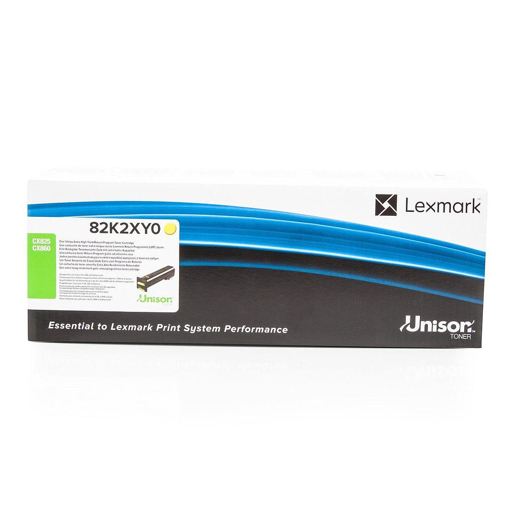 LEXMARK - TONER AMARILLO RETORNABLE CX825, CX860 (Ref.82K2XY0)