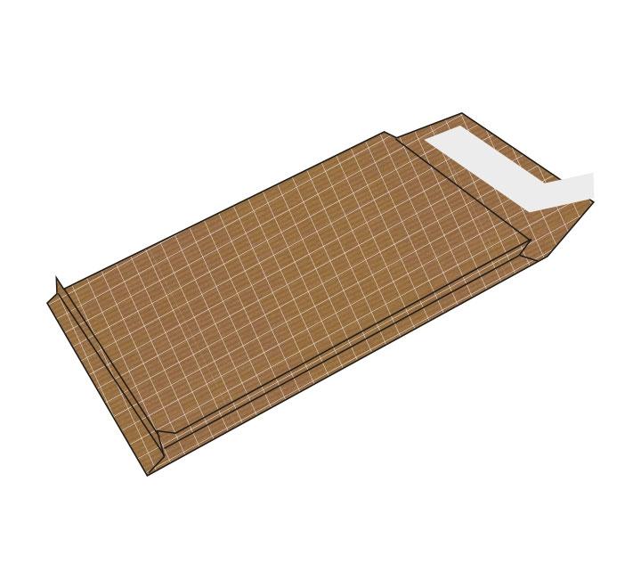 SAM - SOBRE-BOLSA 3 FUELLES KRAFT ARMADO 155g 280x365x50 (SILICONA) CAJA de 250 (Ref.149050)