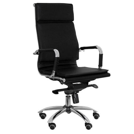 PIQUERAS Y CRESPO - SILLA YESTE DIRECCION MECANISMO BASCULANTE REGULABLE EN ALTURA ASIENTO Y RESPALDO TAPIZADO SIMILPIEL NEGRO (Ref.254DBSPNE)
