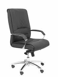 PIQUERAS Y CRESPO - SILLÓN DE DIRECCIÓN MOD. GINETA GIRATORIO BRAZOS FIJOS REGULABLE EN ALTURA BASCULANTE NEGRO (Ref.251CBNE)
