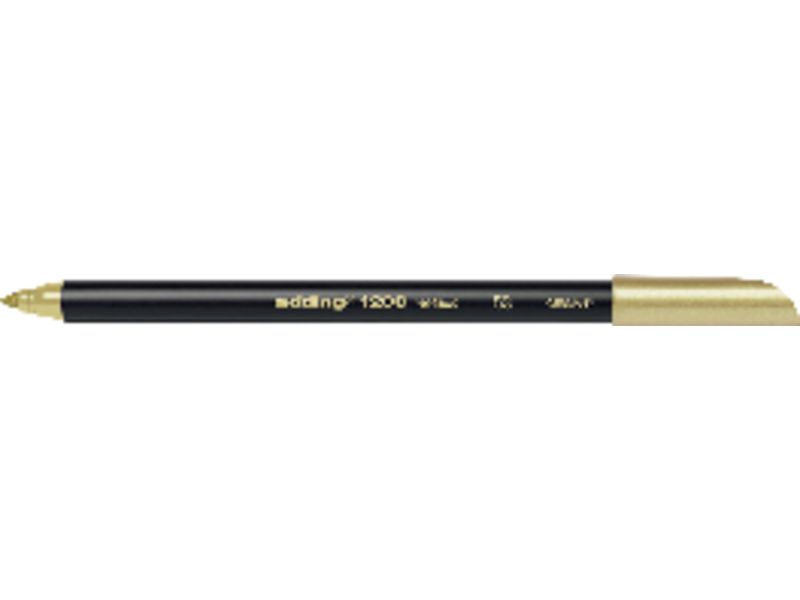 EDDING - Rotulador 1200 Metallic oro trazo 1 a 3 mm (Ref.1200-53)
