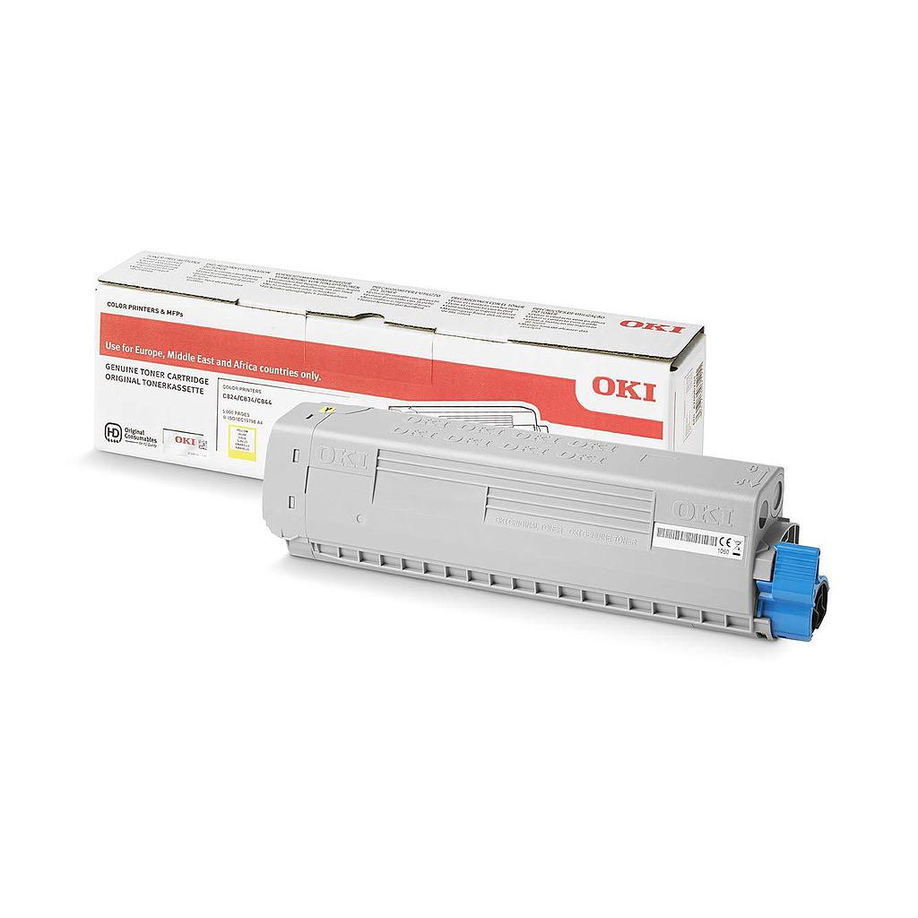 OKI - TONER AMARILLO C824, 834, 844 (Ref.47095701)