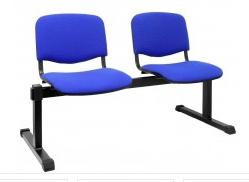 PIQUERAS Y CRESPO - BANCADA MONTIEL 2 PLAZAS ASIENTO Y RESPALDO TAPIZADOS ARAN AZUL (Ref.B2ARAN229)