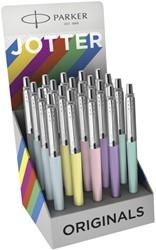 PARKER - BOLÍGRAFO JOTTER ORIGINALS TINTA AZUL ACERO DISPLAY SURTIDO PASTEL -20U- (Ref.2124155)