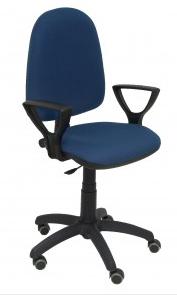 PIQUERAS Y CRESPO - SILLA AYNA BRAZOS FIJOS MECANISMO CONTACTO PERMANENTE CON REGULACION DE PROFUNDIDAD ASIENTO Y RESPALDO TAPIZADO BALI AZUL (Ref.04CPBALI200BGOLF)