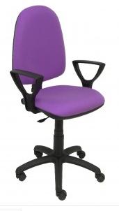 PIQUERAS Y CRESPO - SILLA AYNA BRAZOS FIJOS MECANISMO CONTACTO PERMANENTE CON REGULACION DE PROFUNDIDAD ASIENTO Y RESPALDO TAPIZADO BALI LILA (Ref.04CPBALI82BGOLF)