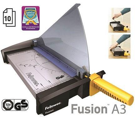 FELLOWES - CIZALLA de PALANCA FUSION A3
Corte: Longitud 455mm y capacidad 10h (Ref.5410901)