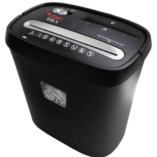 YOSAN - DESTRUCTORA 836X-CD (8h PARTIC.)
Nv.seg.3 - particula 4x38mm; ancho 220mm; dep.15L (Ref.2026D836X)