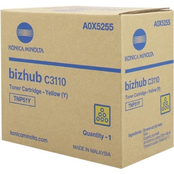 KONICA MINOLTA - KONICA-MINOLTA TONER TNP51 AMARILLO BNIZHUB C3110 (Ref.A0X5255)