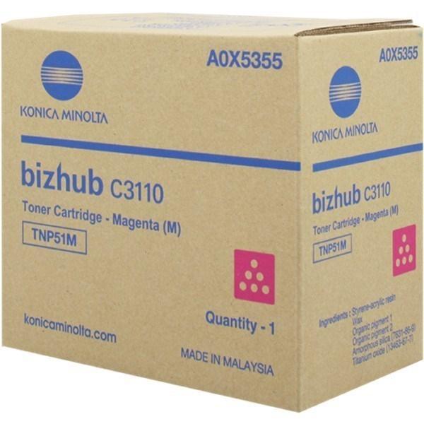 KONICA MINOLTA - KONICA-MINOLTA TONER TNP51 MAGENTA BIZHUB C3110 (Ref.A0X5355)