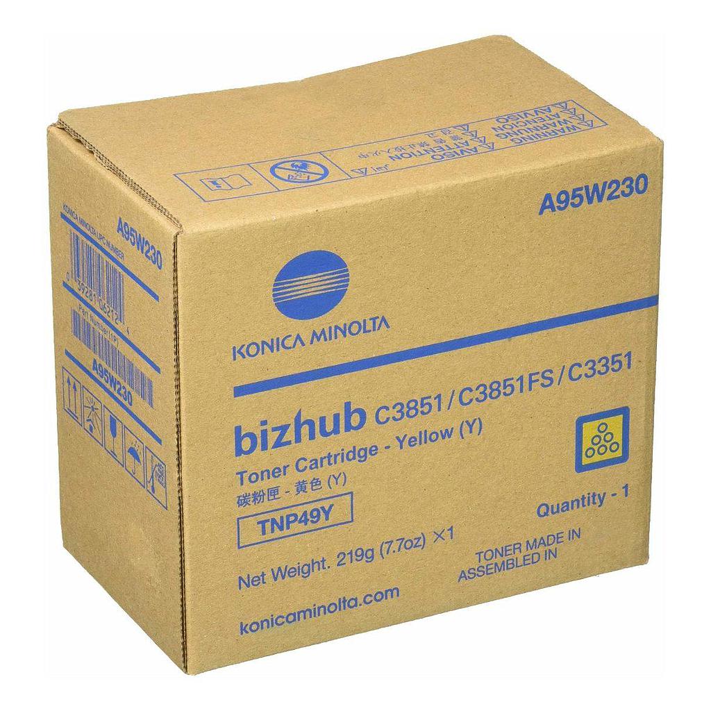 KONICA MINOLTA - KONICA-MINOLTA TONER AMARILLO BIZHUB C3351, C3851FS - TNP49Y (Ref.A95W250)