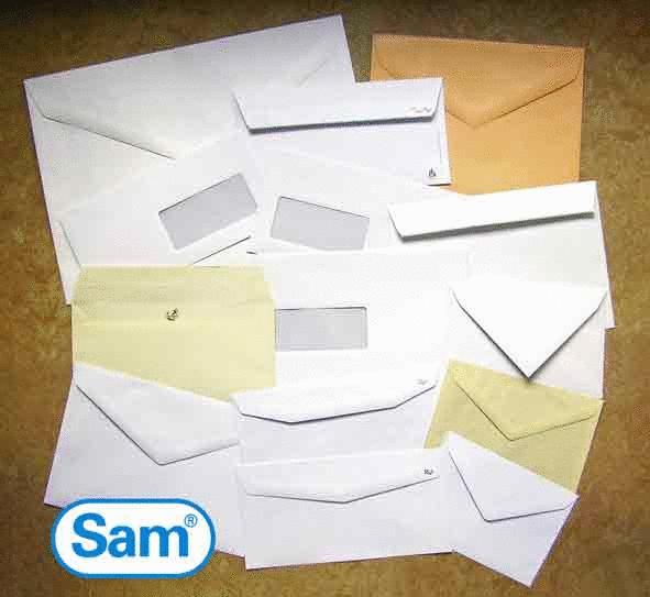 SAM - SOBRE DIN C5 VER 160 C AUTOADHESIVO CON TIRA DE SILICONA 162X229 120 GRAMOS CREMA VERJURADO 250 SOBRES (Ref.210607)