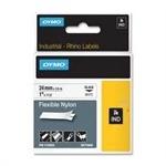 DYMO - CINTA de ROTULAR RHINO ID1 NYLON FLEX.3,5m 24mm NEGRO sobre BLANCO () (Ref.1734524)