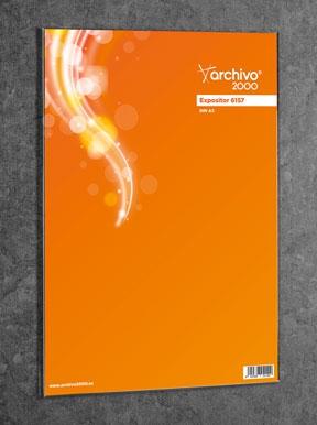ARCHIVO 2000 - EXPOSITOR MULTIUSOS MURAL A.2000 ADHESIVO A3 HORIZONTAL PREMIUM CRISTAL (Ref.6157A CS TP)